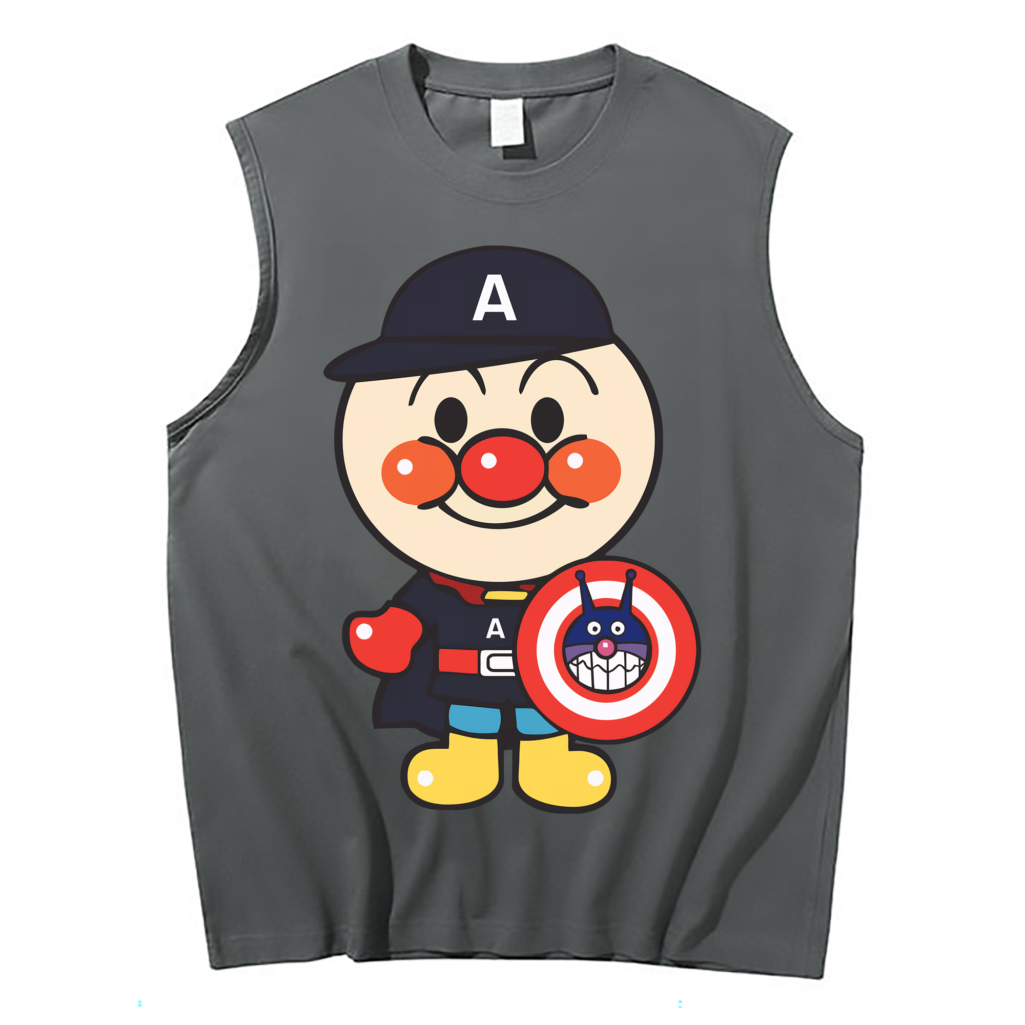 （画像用） アンパンマン Anpanman コットン100％タンクトップ（フロントプリント）